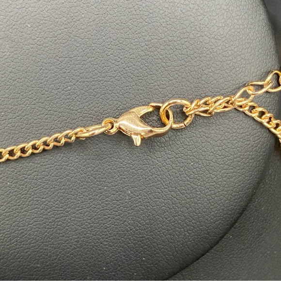 Coral Floral Enamel Rose  Collar Necklace - Picture 4 of 10